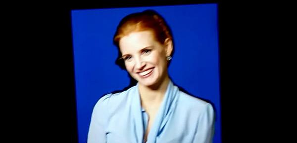  Jessica Chastain hot cum tribute